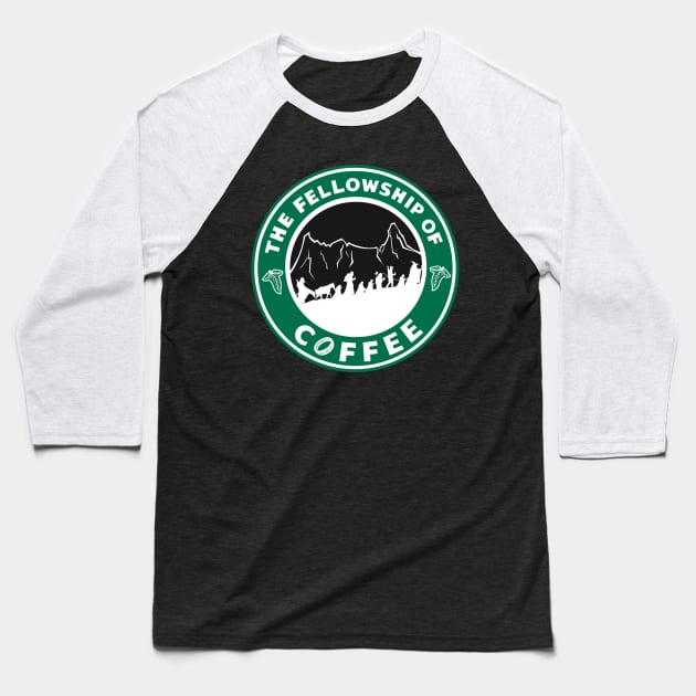 The Fellowship of Coffee Baseball T-Shirt by hammyclasing